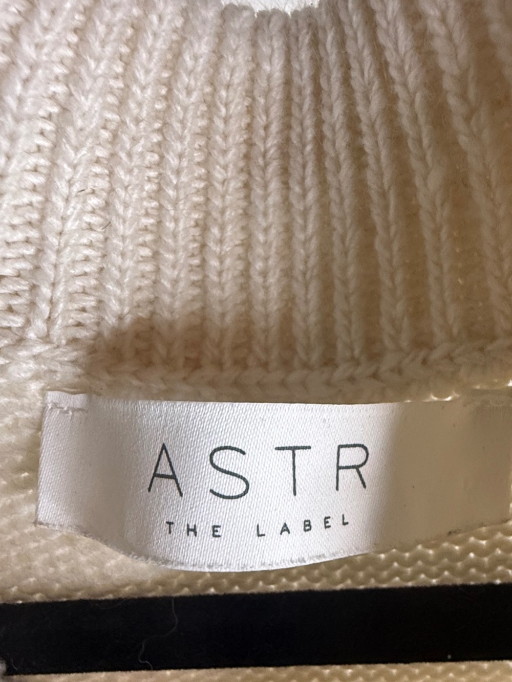 ASTR The Label Sleeveless Turtleneck Sweater Tunic | Cream | Size Small - Picture 2 of 9